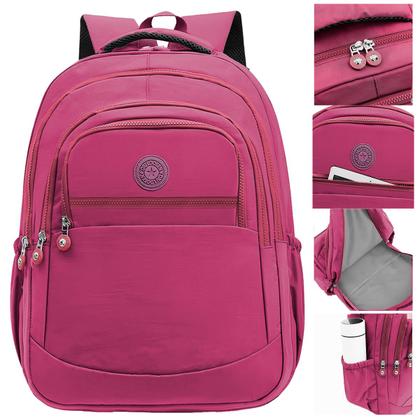 Imagem de Kit Escolar Mochila Feminina Espaçosa + Bolsa Térmica Marmita Pratico