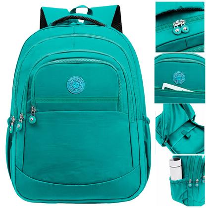 Imagem de Kit Escolar Mochila Feminina Espaçosa + Bolsa Térmica Marmita Pratico
