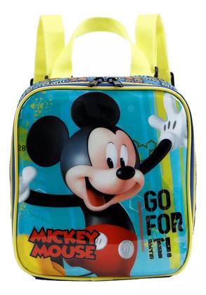 Imagem de Kit Escolar Mochila + Lancheira Térmica Mickey Mouse Xeryus  Casa Magica  Desenho  Personagem  Infantil  Meninos