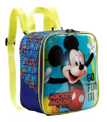 Imagem de Kit Escolar Mochila + Lancheira Térmica Mickey Mouse Xeryus  Casa Magica  Desenho  Personagem  Infantil  Meninos