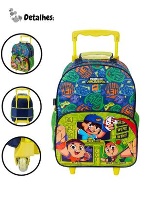 Imagem de Kit Escolar Mochila Rodas + Lancheira Família Arqueira