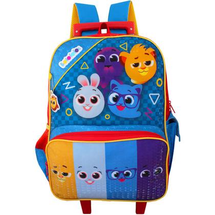 Imagem de Kit Escolar Mochila Rodinhas Infantil E Lancheira Bolofofos