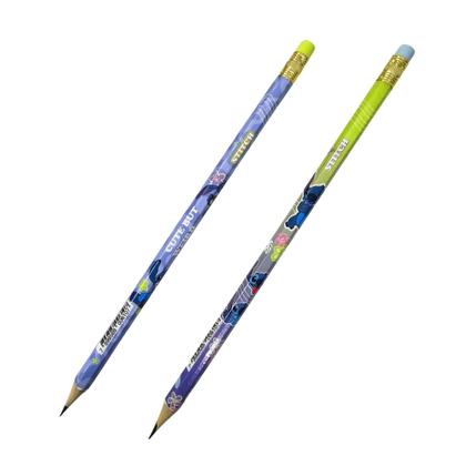 Imagem de Kit Escolar Stitch Caderno 160F 10M + 2 Lápis + 1 Borracha