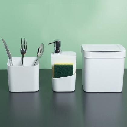 Imagem de Kit Escorredor De Louça Prato Talheres Utensílios De Cozinha
