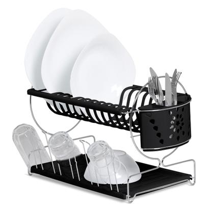 Imagem de Kit Escorredor de Pratos + Fruteira + Kit De Pia Com Suporte + Porta Condimento Porta Papel Toalha