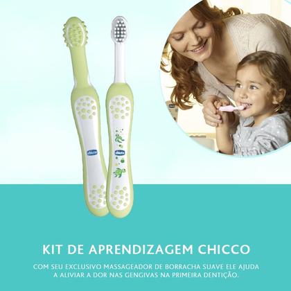 Imagem de Kit Escova Aprendizagem Dental +4m Chicco