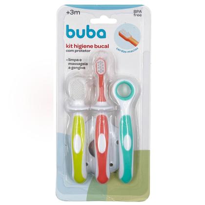 Imagem de Kit Escova de Dente para Higiene Bucal do Bebê Infantil 4 Peças