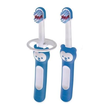 Imagem de Kit Escova Dental Baby s Brush Azul Mam