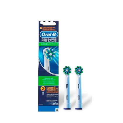 Imagem de Kit Escova Elétrica Oral B Pró Saúde Power E Refil Para Escova Dental Elétrica Oral-B CrossAction - 2 Unidades