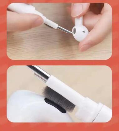 Imagem de Kit Escova Limpeza Fone De Ouvido Teclado Computador Cores variadas