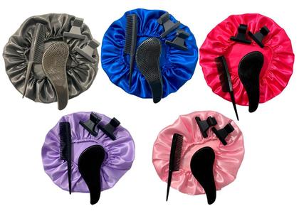 Imagem de Kit Escova Mágica para Desembaraçar Cabelos com 02 Presilhas e Pente Multiuso Profissional