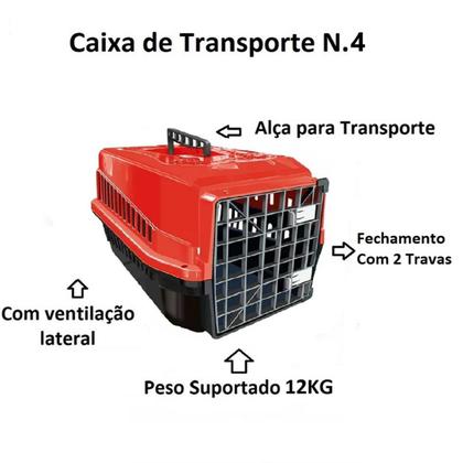 Imagem de Kit Escova Para Pentear Pet Chalesco + Caixa Transporte N4