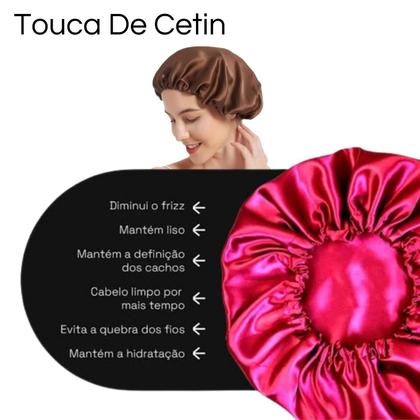 Imagem de Kit Escova Pente Polvo Cacho+ Pente 3 Fileiras + Touca Cetin