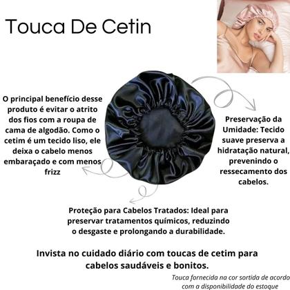 Imagem de Kit Escova Pente Polvo Cacho+ Pente 3 Fileiras + Touca Cetin