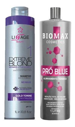 Imagem de Kit Escova Progressiva Loiras Blond Alisamento Profissional