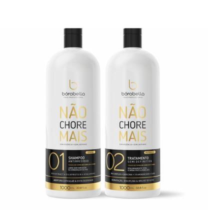Imagem de Kit Escova Progressiva Não Chore Mais E Orgânica 3D Borabella 3x1000mL