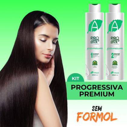 Imagem de Kit Escova Progressiva Redutor de Volume Adlux Selagem Capilar Alisamento Orgânico