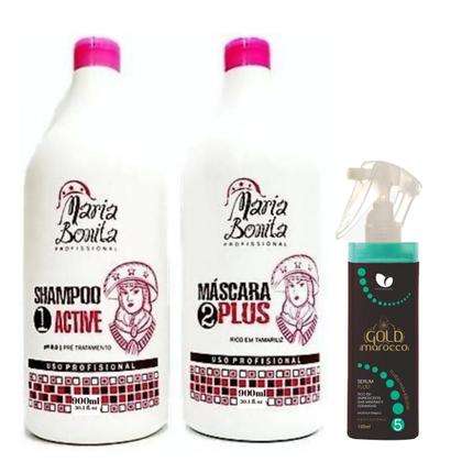 Imagem de Kit Escova Progressiva Redutor De Volume Profissional