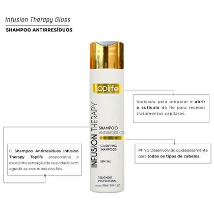 Imagem de Kit Escova Progressiva Sem Formol Toplife Profissional 2x300ml