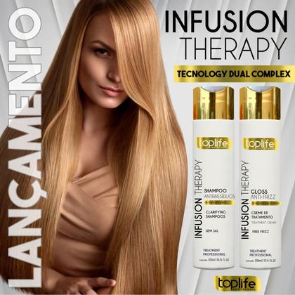 Imagem de Kit Escova Progressiva Sem Formol Toplife Profissional 2x300ml