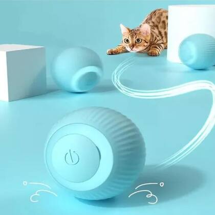 Imagem de Kit Escova Removedora de Pelos + Bola Elétrica Interativa para Pets Cães e Gatos