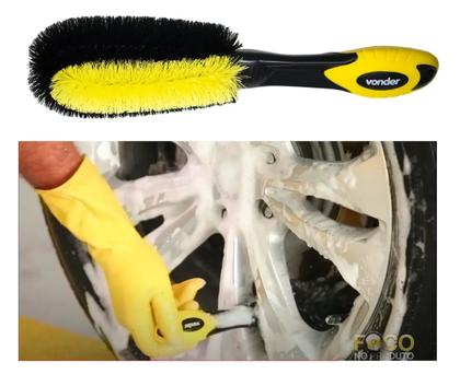 Imagem de Kit Escovas Para Lavar Furo Rodas Vonder Tipo Pepino E Média