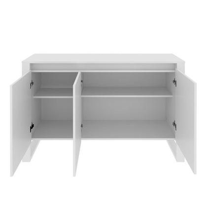 Imagem de Kit Escritório 5 Peças com 1 Escrivaninhas, 1 Gaveteiro, 1 Estante e 2 Armários Multiuso