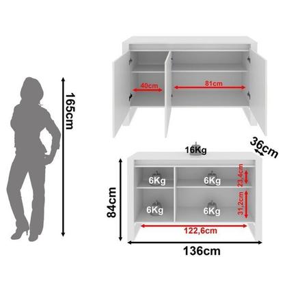 Imagem de Kit Escritório 5 Peças com 1 Escrivaninhas, 1 Gaveteiro, 1 Estante e 2 Armários Multiuso