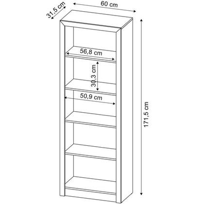 Imagem de Kit Escritório 6 Peças com Mesa para Escritório em L, Balcão, Gaveteiro, Armário Multiuso Alto e 2 Estantes