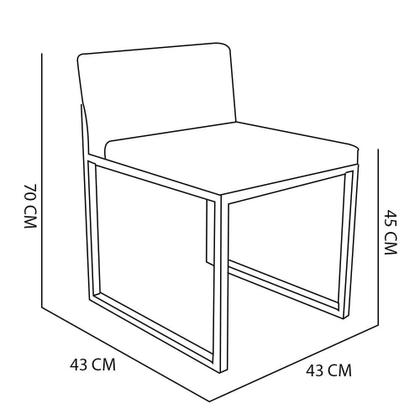 Imagem de Kit Escritório Bex 2 Cadeiras Sintético Marrom com 1 Mesa e 1 Livreiro Ferro Bronze MDF Caramelo - Ahazzo Móveis