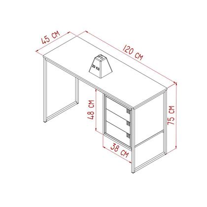 Imagem de Kit Escritório Com Mesa Escrivaninha e Estante para Livros
