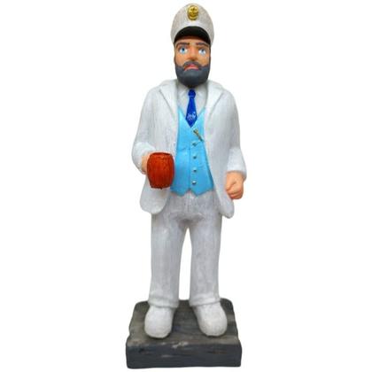 Imagem de Kit Escultura Capitao 20 cm + Pulseira + Copo + Chaveiro