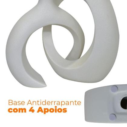 Imagem de Kit Esculturas Vasos Decorativo Em Cerâmica 2 Peças Infinite