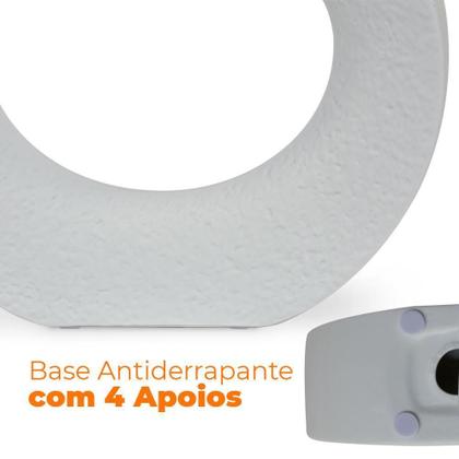 Imagem de Kit Esculturas Vasos Decorativo Em Cerâmica Branco 2 Peças