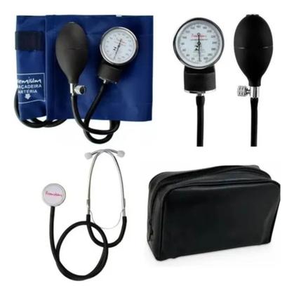 Imagem de Kit Esfigmomanometro + Estetoscopio + Oximetro Premium Gtech