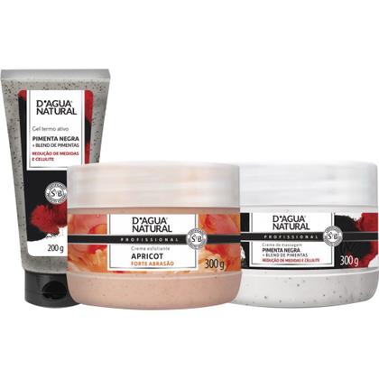 Imagem de Kit Esfoliante Forte Abrasão Gel E Creme Pimenta Negra