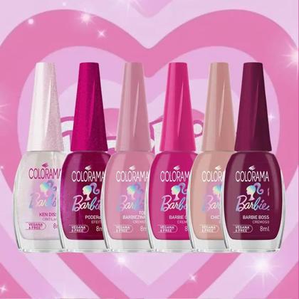 Imagem de Kit Esmalte Colorama Coleção Barbie - 6 Cores