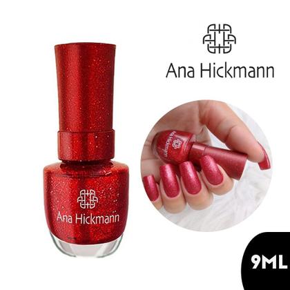 Imagem de Kit Esmalte Glitter Red Everglow Vermelho+Base Ana Hickmann