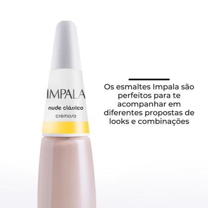 Imagem de Kit Esmalte Impala Colorama Risqué Cores Nude Cremosas para Unhas