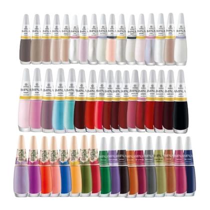 Imagem de Kit Esmaltes Impala E Risque Com 50 Cores 