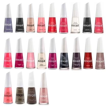 Imagem de Kit Esmaltes Impala E Risque Com 50 Cores 