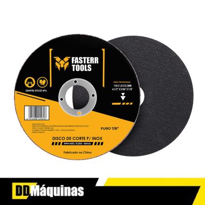 Imagem de Kit Esmerilhadeira Angular 1000W Fasterr Force com 3 Discos de Corte Inox