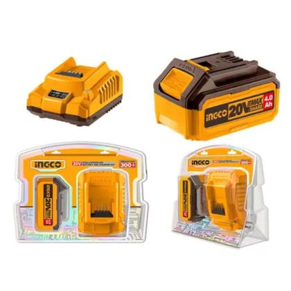 Imagem de Kit Esmerilhadeira Angular Com Gatilho De Segurança 20V CAGLI211156 + 1 Carregador e 1 Bateria 4 A.H FBCPK1214