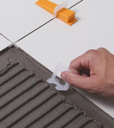 Imagem de Kit espaçador nivelador smart c/ 500 pçs p/porcelanato, piso, azulejo
