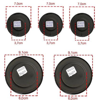 Imagem de Kit Espalhador Do Queimador Fogão Brastemp Bd075ae 5 Bocas