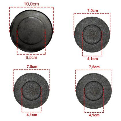 Imagem de Kit espalhador para cooktop fischer novo 5 boca tripla chama