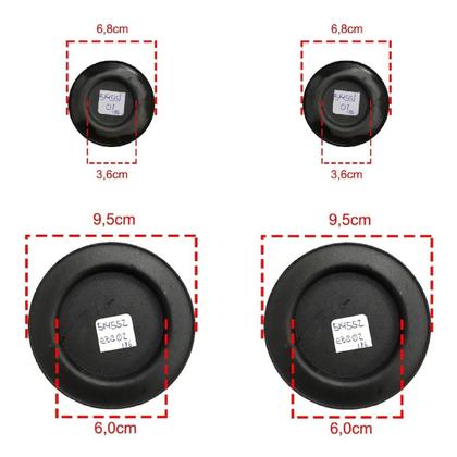 Imagem de Kit espalhador tampa para fogão brastemp 5 bocas - bf5ecb