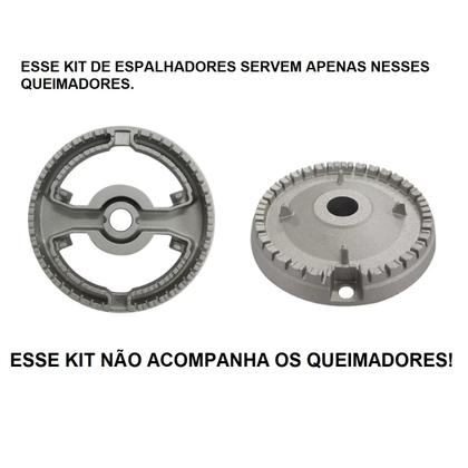 Imagem de Kit espalhador tampa para fogão brastemp 5 bocas - bf5ecb
