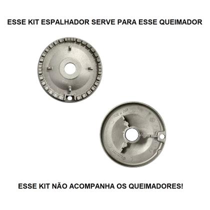 Imagem de Kit espalhador tampa para fogão brastemp 5 bocas - bfs5ncr