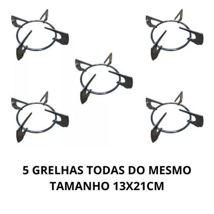 Imagem de Kit Espalhador + Trempe Grelha Cooktop Fischer 5 Bocas 13x21